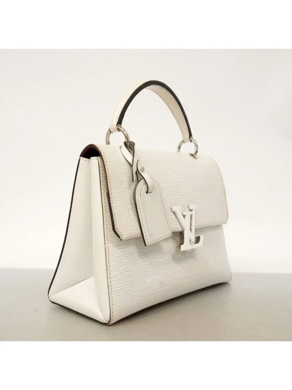 Louis Vuitton Epi Grenelle PM Blanc Handbag
